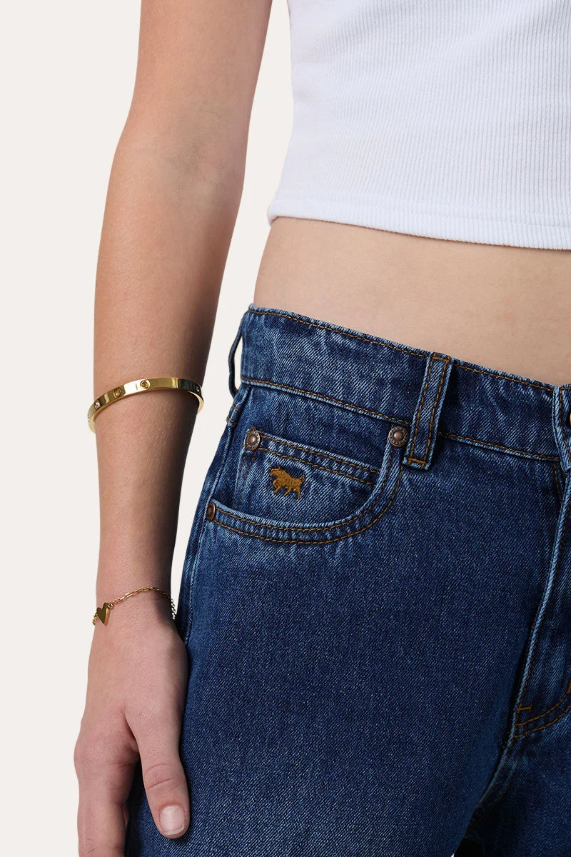 Ringers Western Macey Girls Youth Wide Leg Jeans - Classic Blue