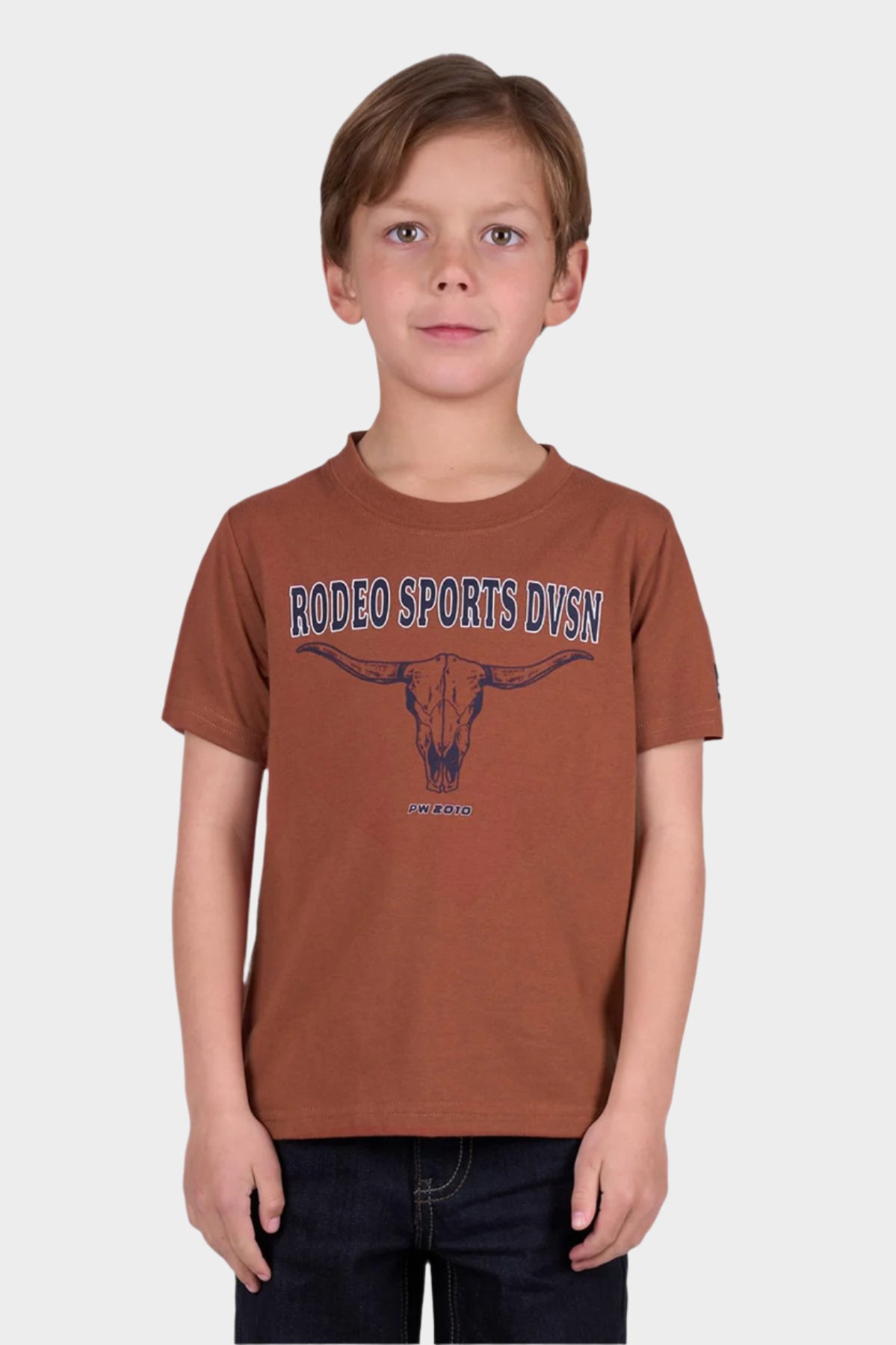 Pure Western Boy’s Mack Short Sleeve Tee - Rust