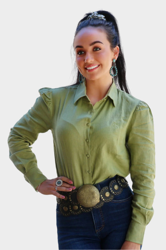 Black Colt Maggie Shirt (Olive)