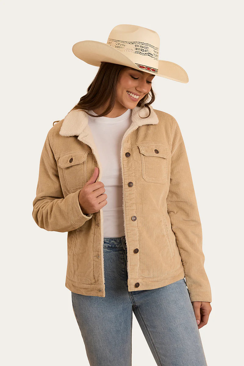 Ringers Western Womens Mayfield Cord Jacket - Dark Sand