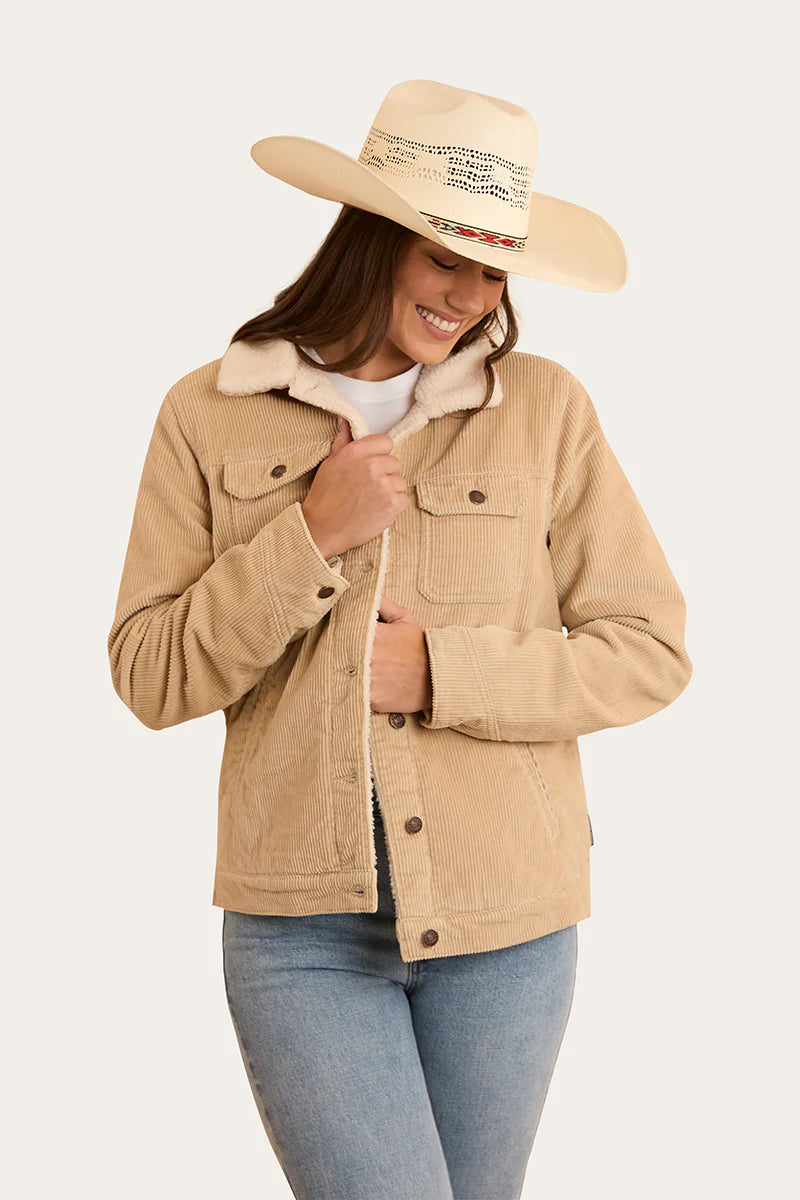 Ringers Western Womens Mayfield Cord Jacket - Dark Sand
