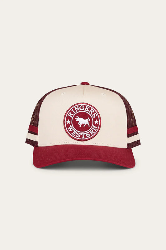 Ringers Western Unisex Mccoy Trucker Cap - Origin - Maroon/Off White