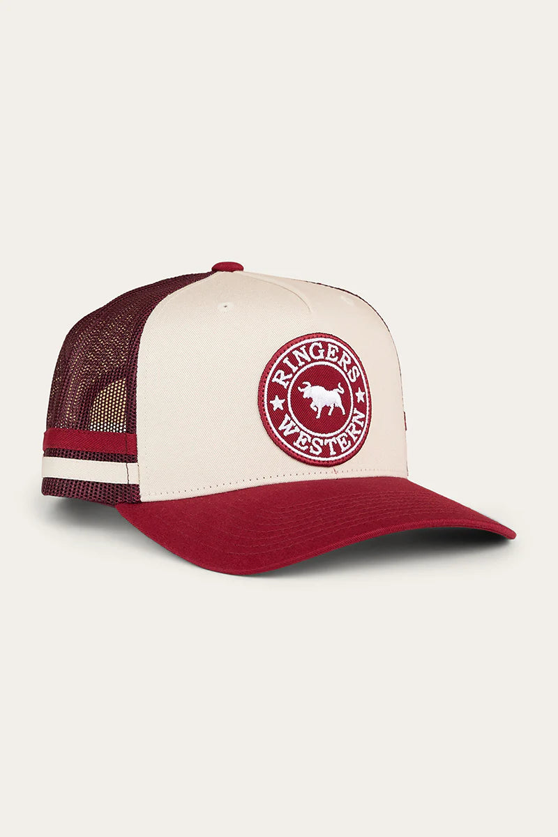 Ringers Western Unisex Mccoy Trucker Cap - Origin - Maroon/Off White
