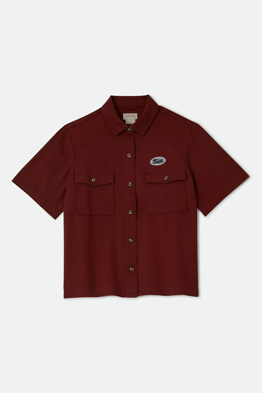 Brixton Womens Mechanics Short Sleeve Shirt