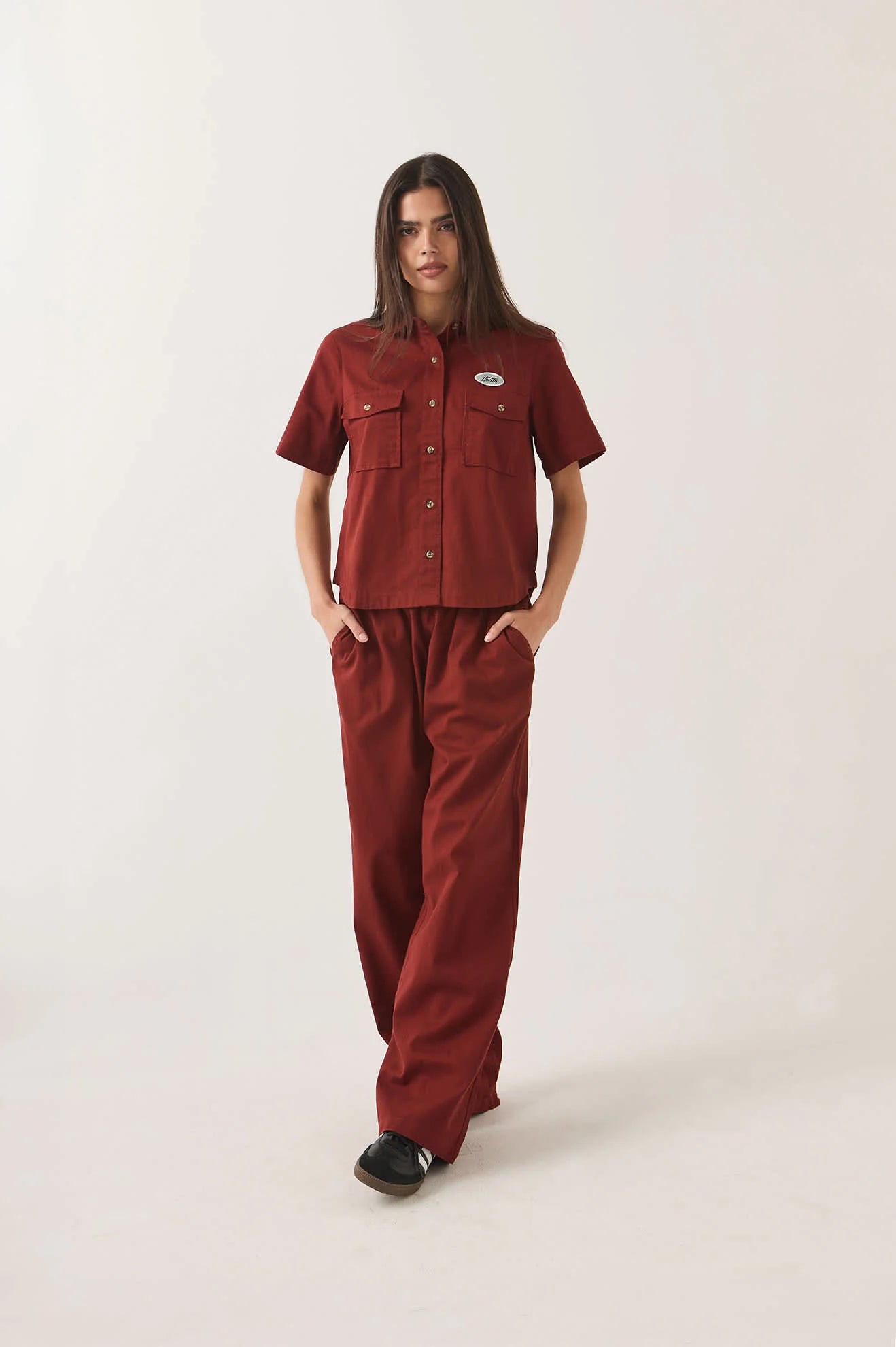 Brixton Womens Mechanics Short Sleeve Shirt
