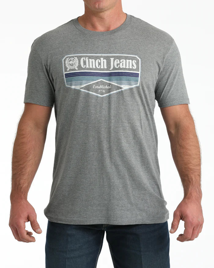 Cinch Men's Graphic Tee - Grey