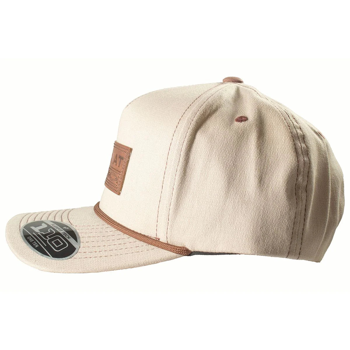 Ariat Men's Snapback Closure Cap with Patch - Khaki