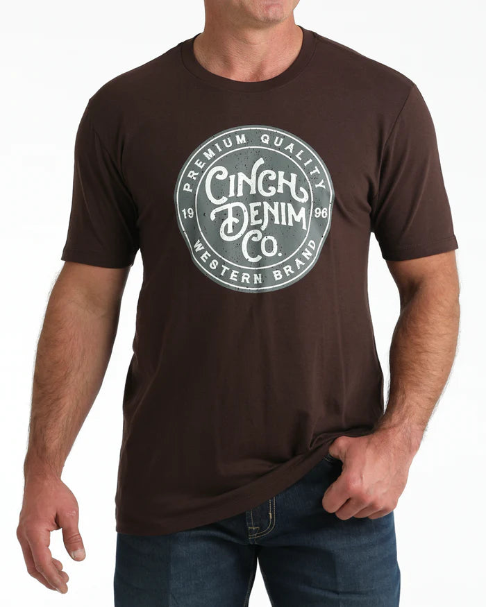 Cinch Men's Graphic Tee - Brown