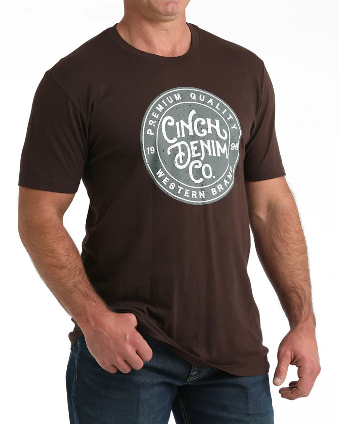 Cinch Men's Graphic Tee - Brown