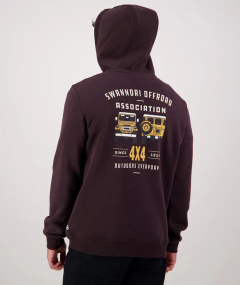 Swanndri Men's 4X4 Association Hoodie - Espresso
