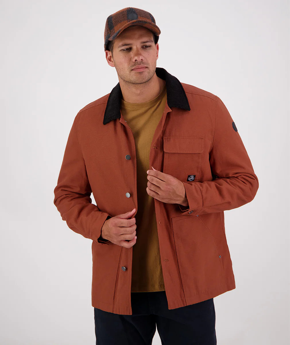 Swanndri Men's Barrytown V3 Canvas Work Jacket - Rust