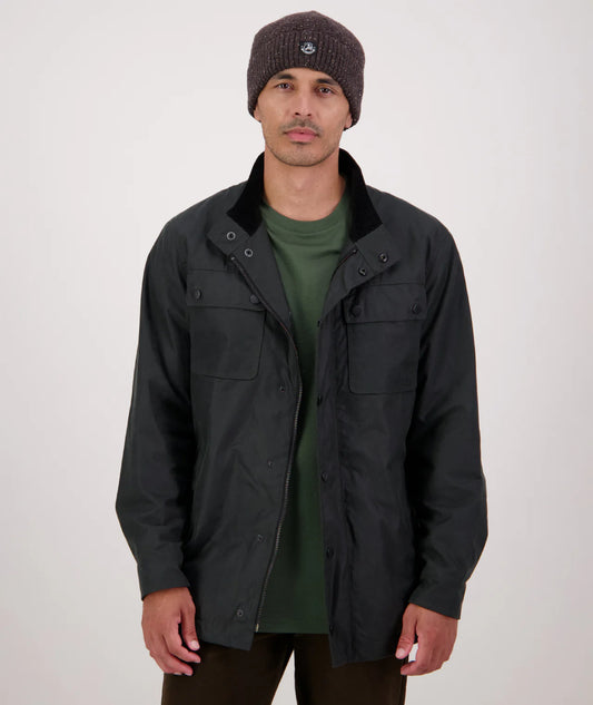 Swanndri Men's Commuter Oilskin Jacket - Forest