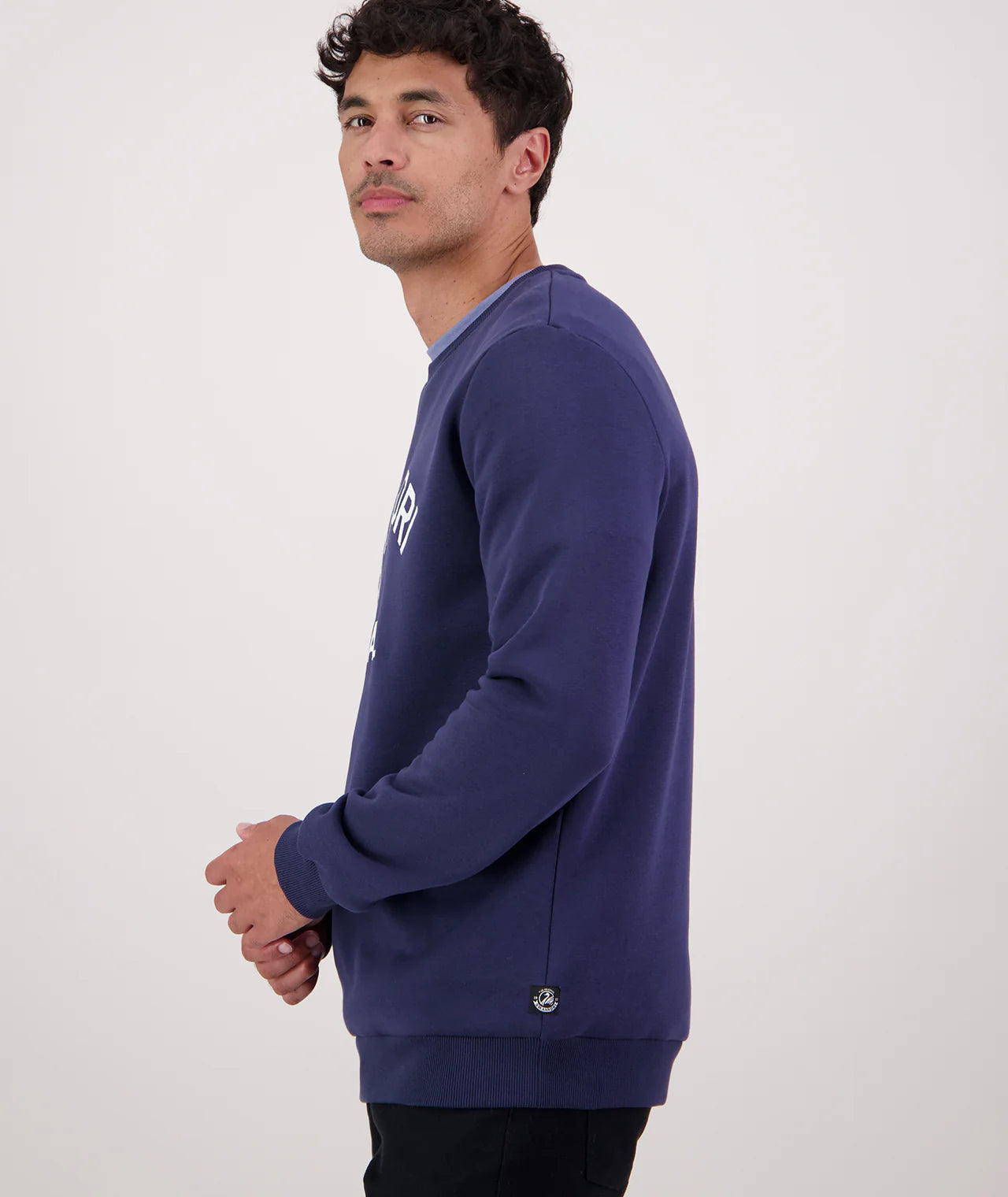 Swanndri Men's Eton Crew - Navy/White