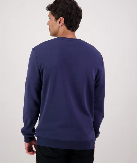 Swanndri Men's Eton Crew - Navy/White