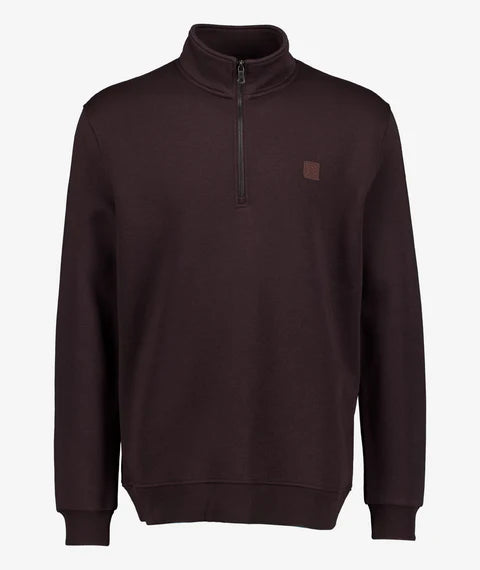 Swanndri Men's Fundamentals Quarter Zip Sweatshirt - Espresso
