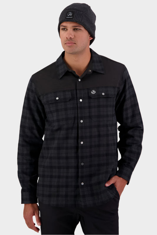 Men's Marton Stormshield Long Sleeve Shirt - Grey/Black