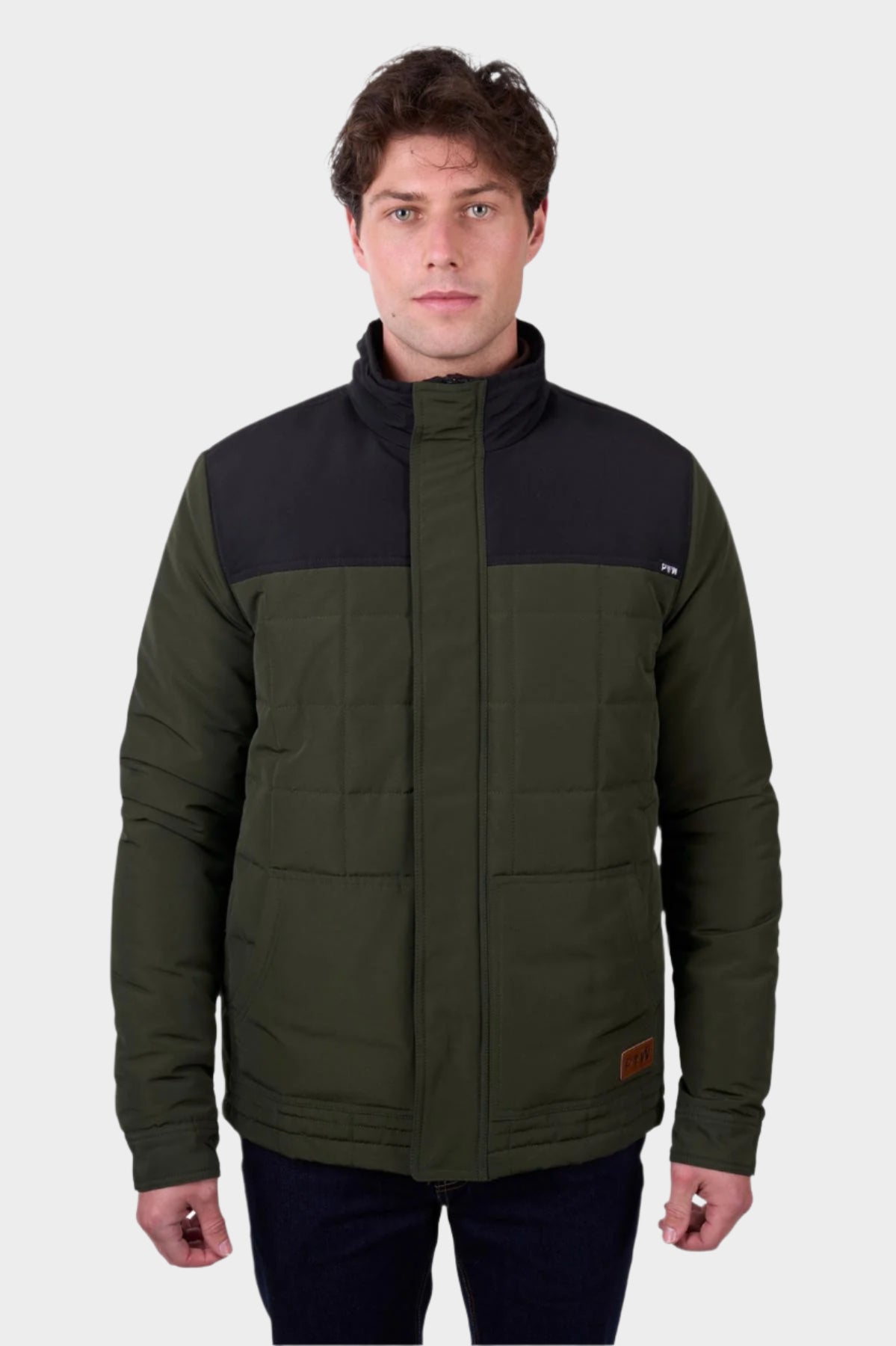 Pure Western Men’s Ralph Jacket - Green/Black