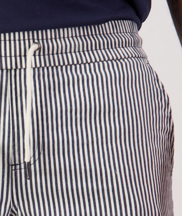 Swanndri Men’s Seaview Striped Shorts – Navy/White