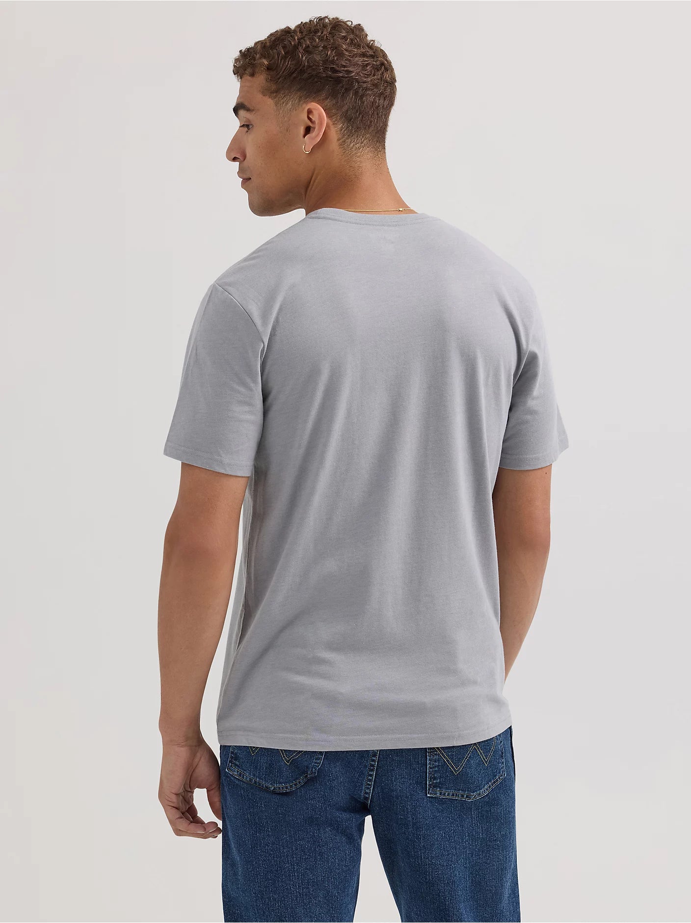 Wrangler Men's  Kabel Logo T-Shirt - Ultimate Gray Heather