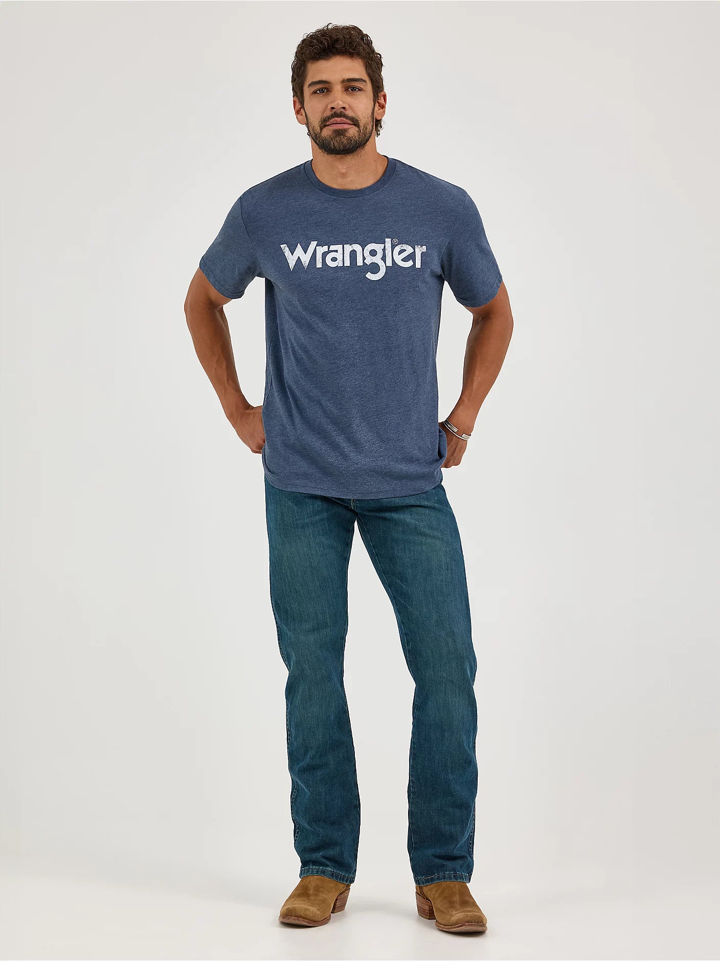 Wrangler Men's Kabel Logo T-Shirt - Navy