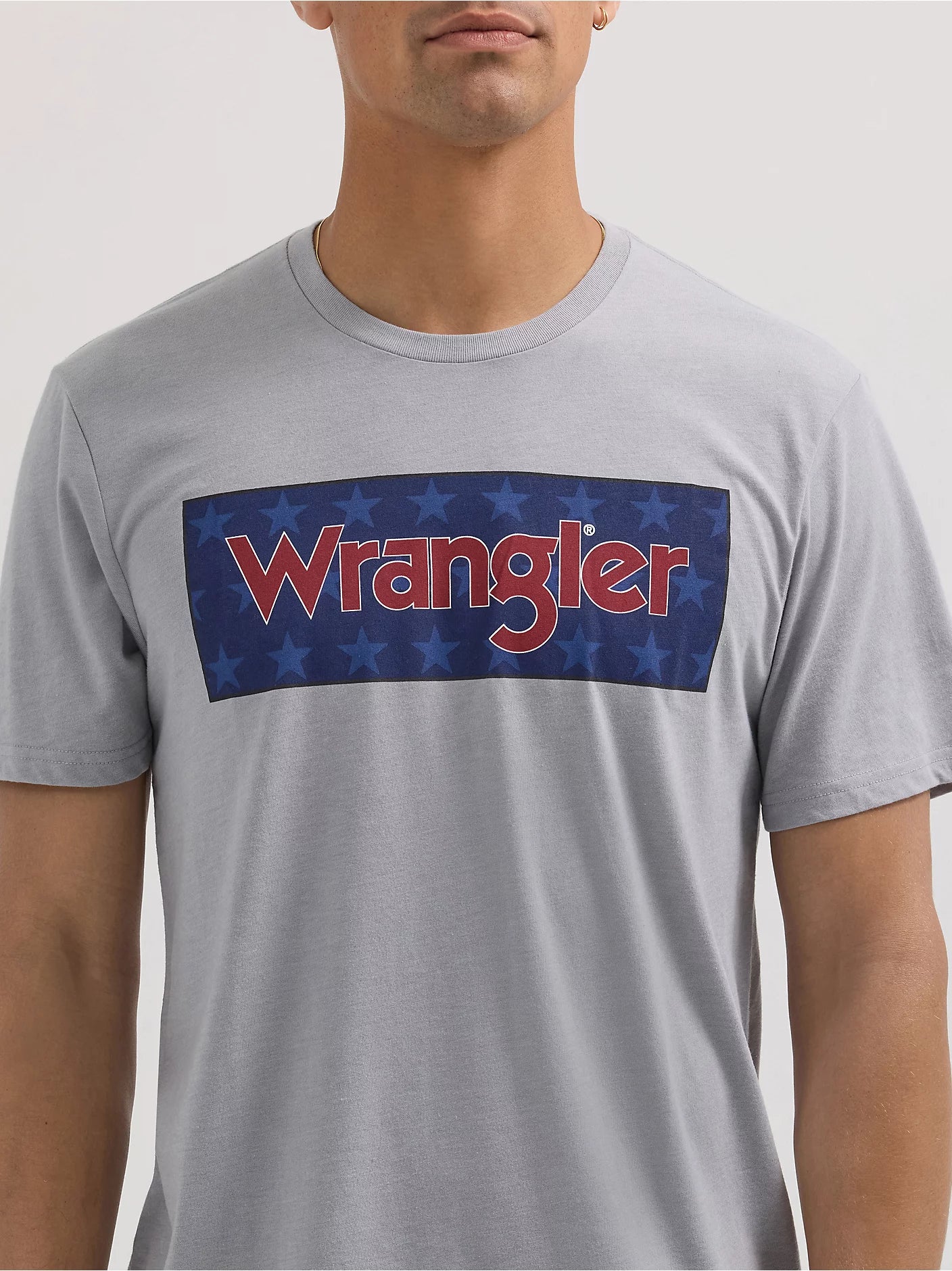 Wrangler Men's  Kabel Logo T-Shirt - Ultimate Gray Heather