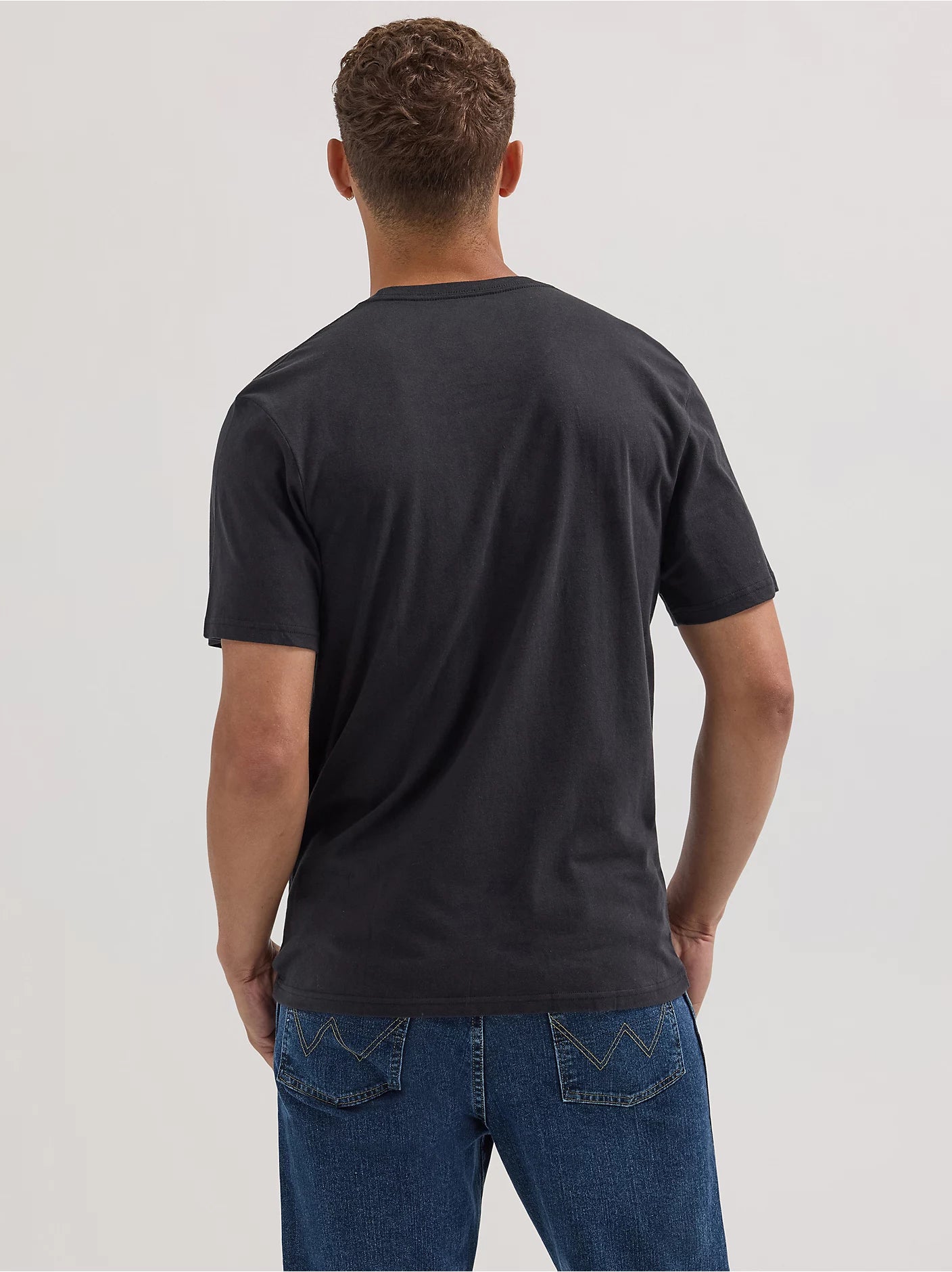Wrangler Men's Rope Emblem Graphic T-shirt - Washed Black