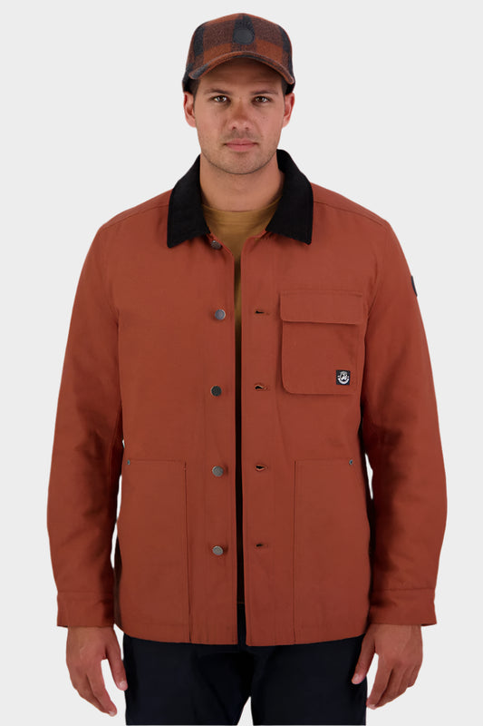 Swanndri Men's Barrytown V3 Canvas Work Jacket - Rust