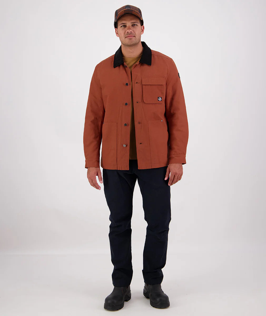 Swanndri Men's Barrytown V3 Canvas Work Jacket - Rust