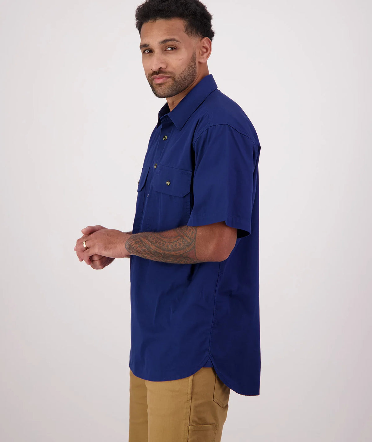 Swanndri Men's Bendigo Short Sleeve Work Shirt