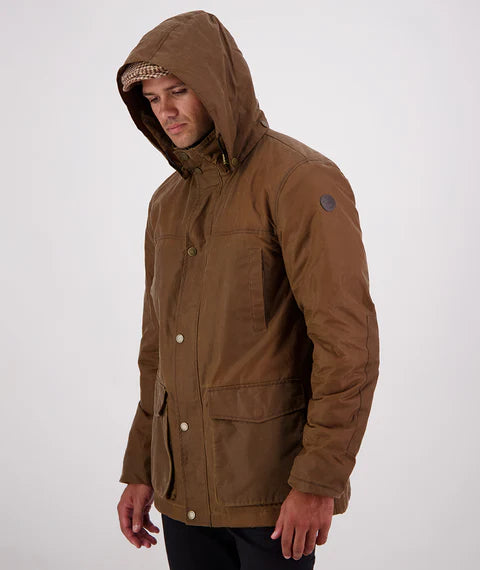 Swanndri Men's Evans Flat V2 Oilskin Jacket - Tan