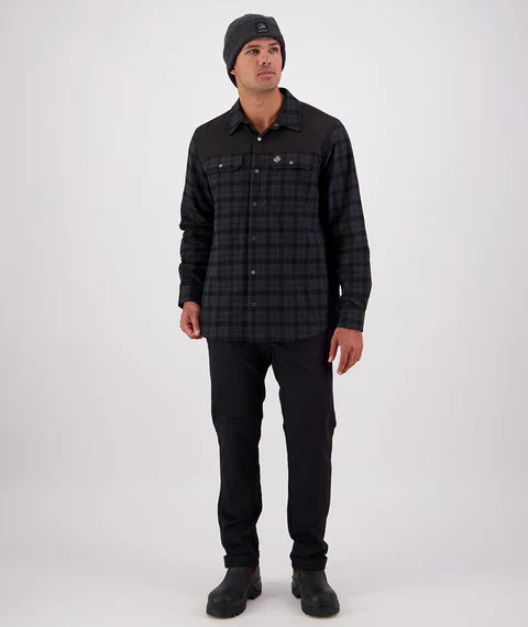 Men's Marton Stormshield Long Sleeve Shirt - Grey/Black