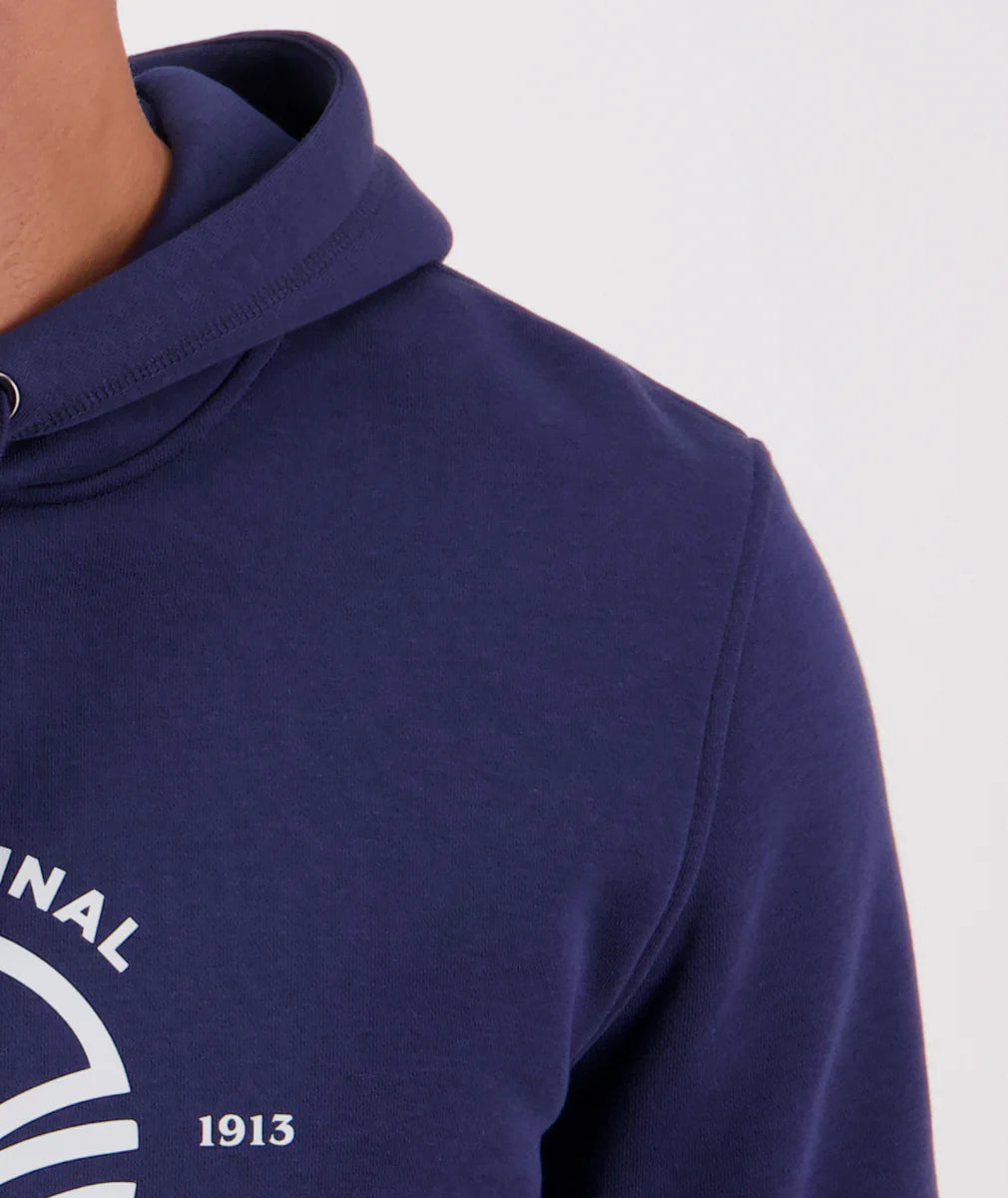 Swanndri Men's Original V2 Fleece Hoodie - Navy/Glacier Grey