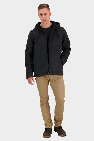 Swanndri Men's Riffleman Wool Blend Hoodie - Charcoal