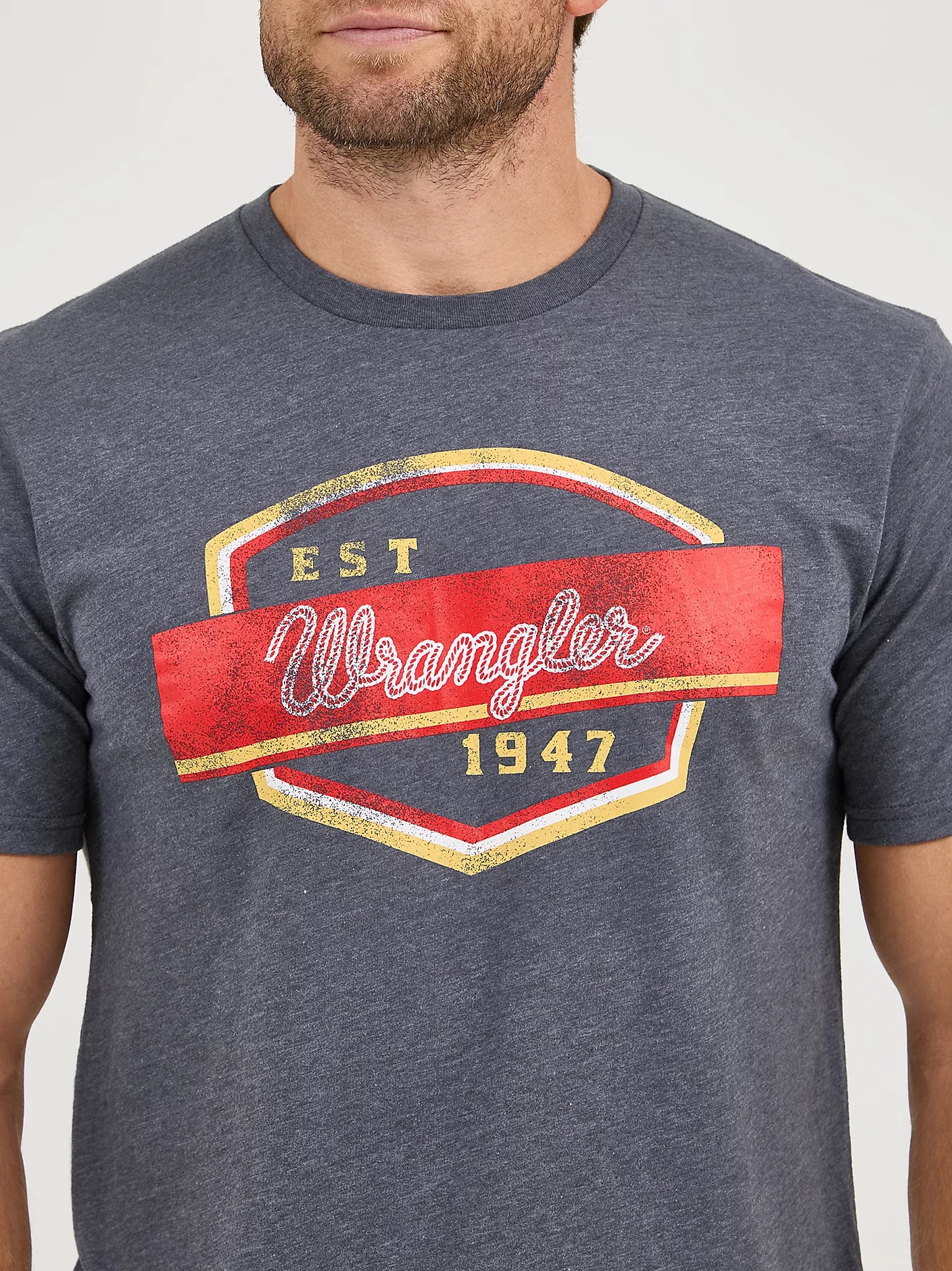 Wrangler Men's Rope Emblem Graphic T-shirt - Grey