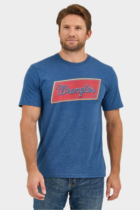 Wrangler Men's Rope Emblem Graphic T-shirt - Navy