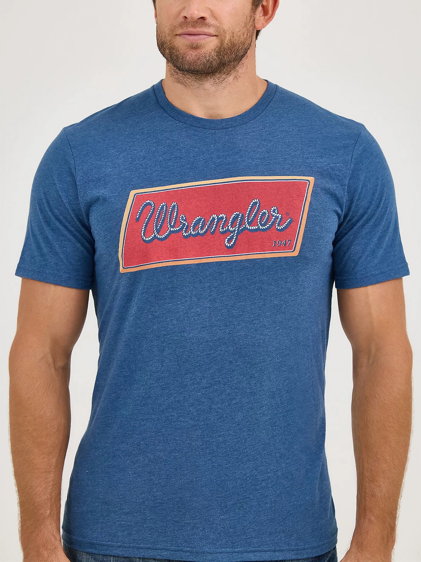 Wrangler Men's Rope Emblem Graphic T-shirt - Navy