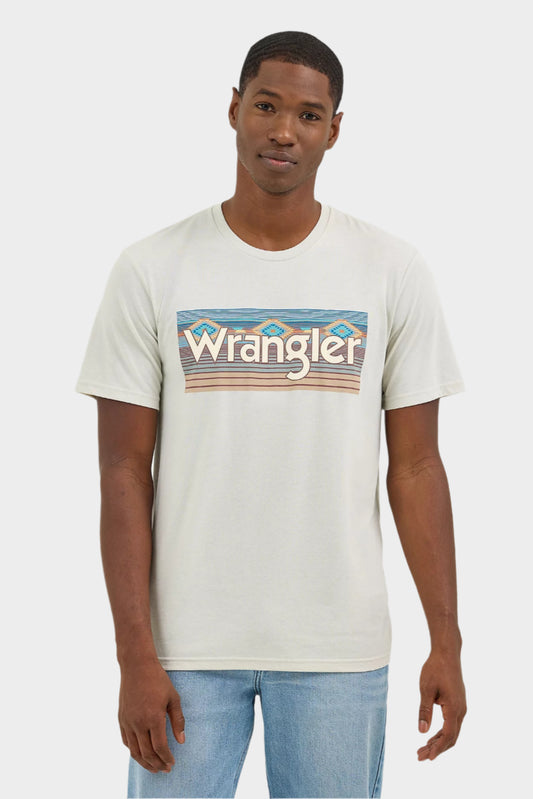 Wrangler Men's Southwestern Logo Graphic T-Shirt - Off White