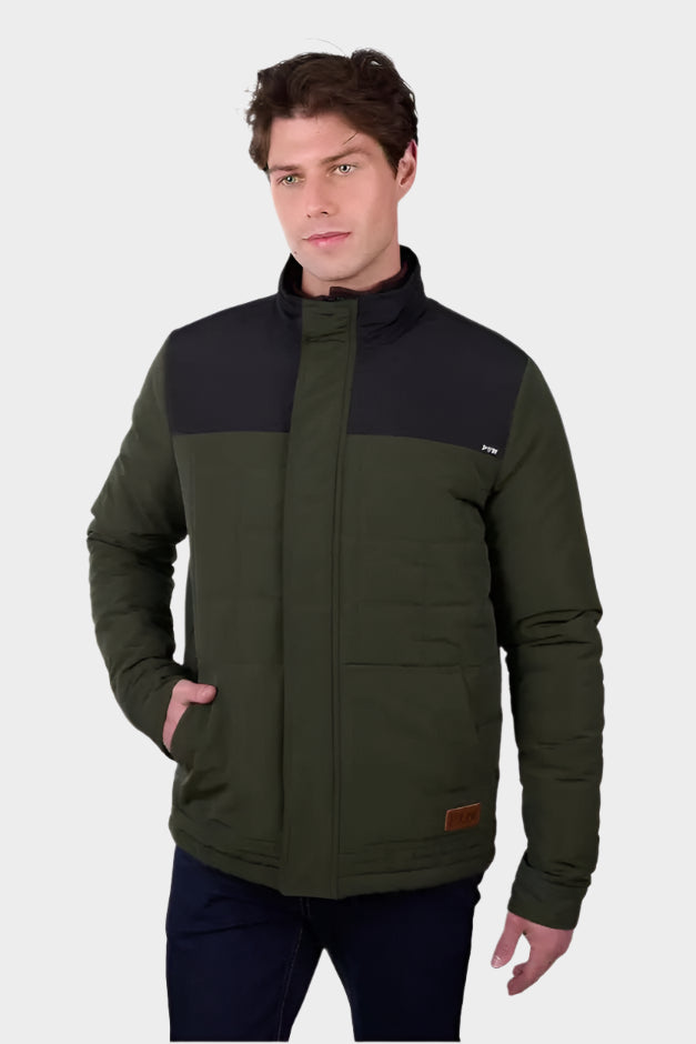 Pure Western Mens Ralph Jacket - Green/Black