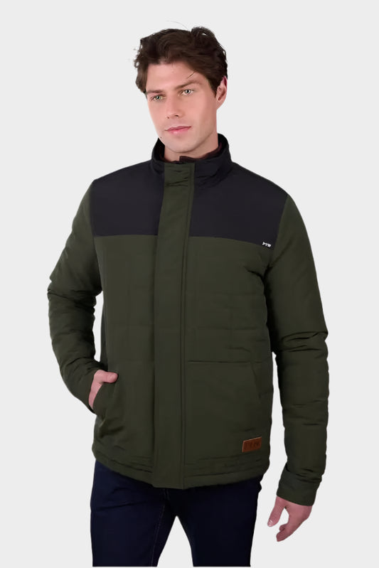 Pure Western Mens Ralph Jacket - Green/Black