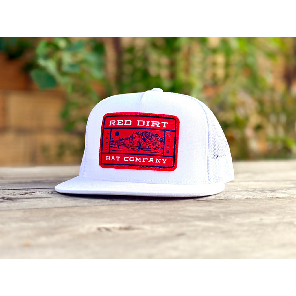 Red Dirt Hat Co. Mesa – White/White 5 Panel
