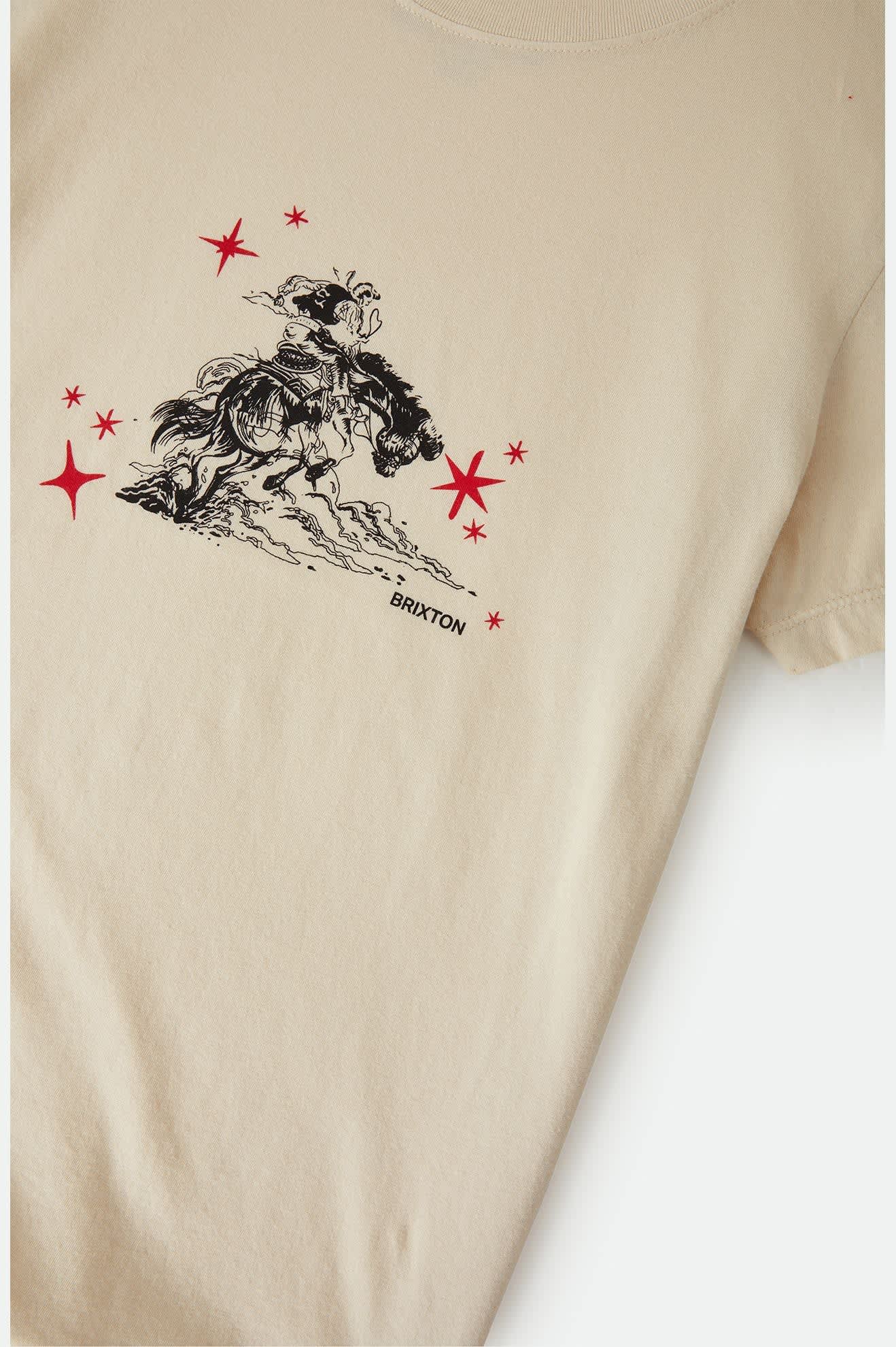 Brixton Women's Mid Century Ranch Slim Crew T-Shirt - Whitecap