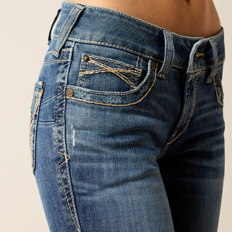 Ariat Women's Mid Rise Estelle Straight Leg Jeans - Canadian