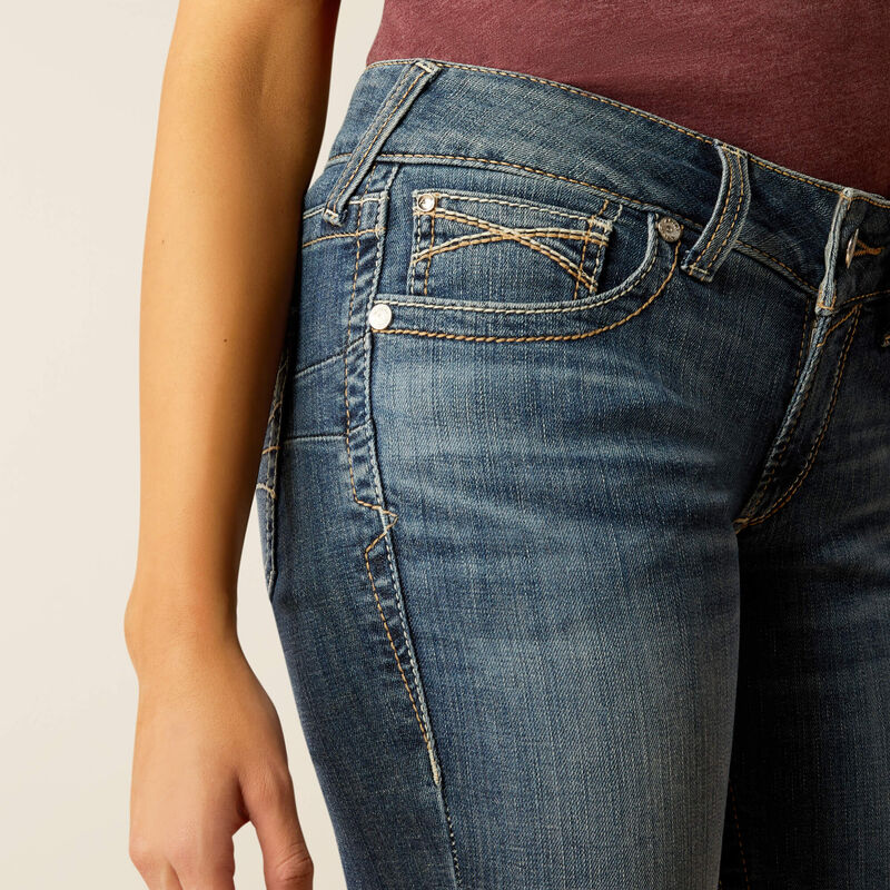 Ariat Womens Mid Rise Amora Boot Cut Jeans