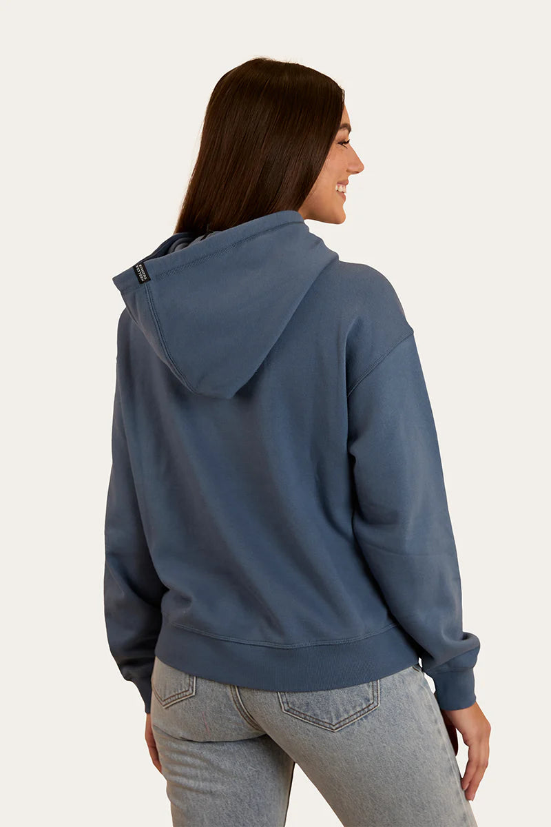 Ringers Western Womens Middleton Australian Cotton Fleece - Yale Blue / White