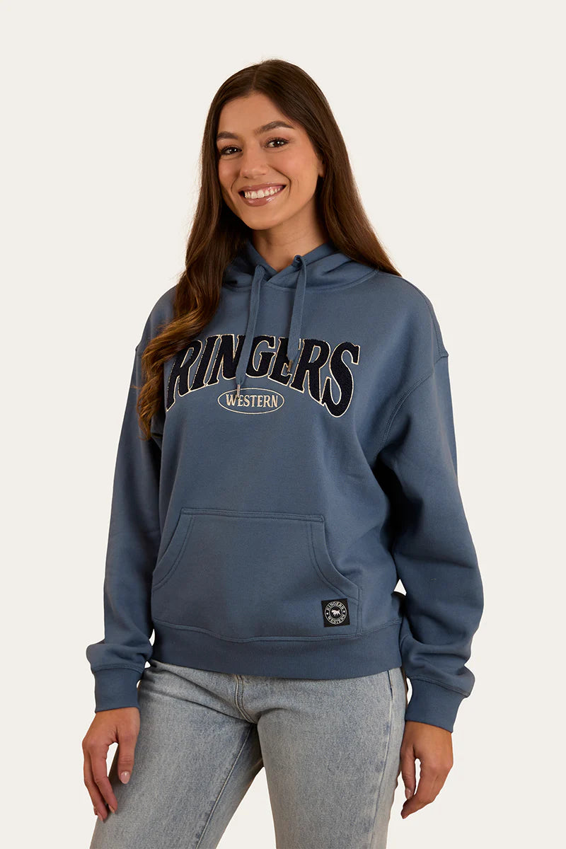 Ringers Western Womens Middleton Australian Cotton Fleece - Yale Blue / White