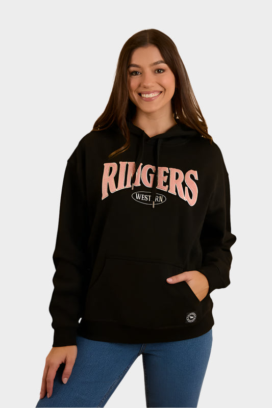 Middleton Womens Australian  Cotton Fleece - Black / Pink