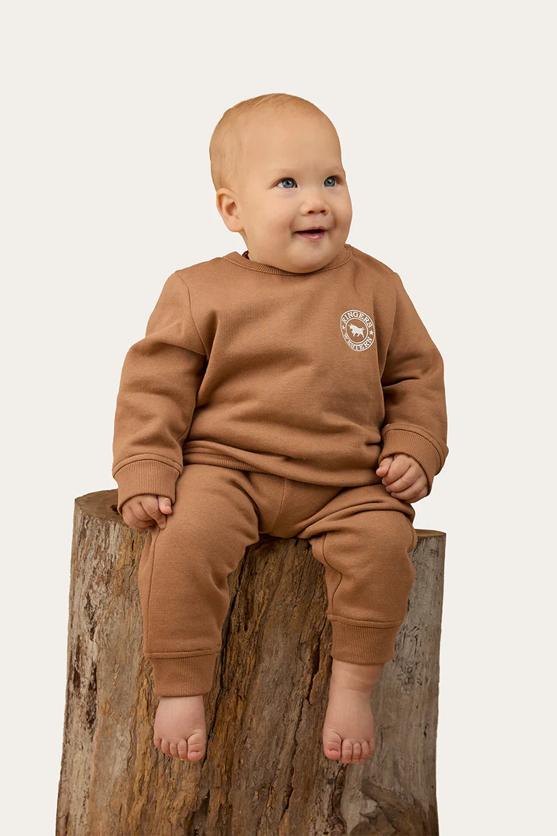 MiniRingerBabiesSignatureBullFleecePullover4_Clay White