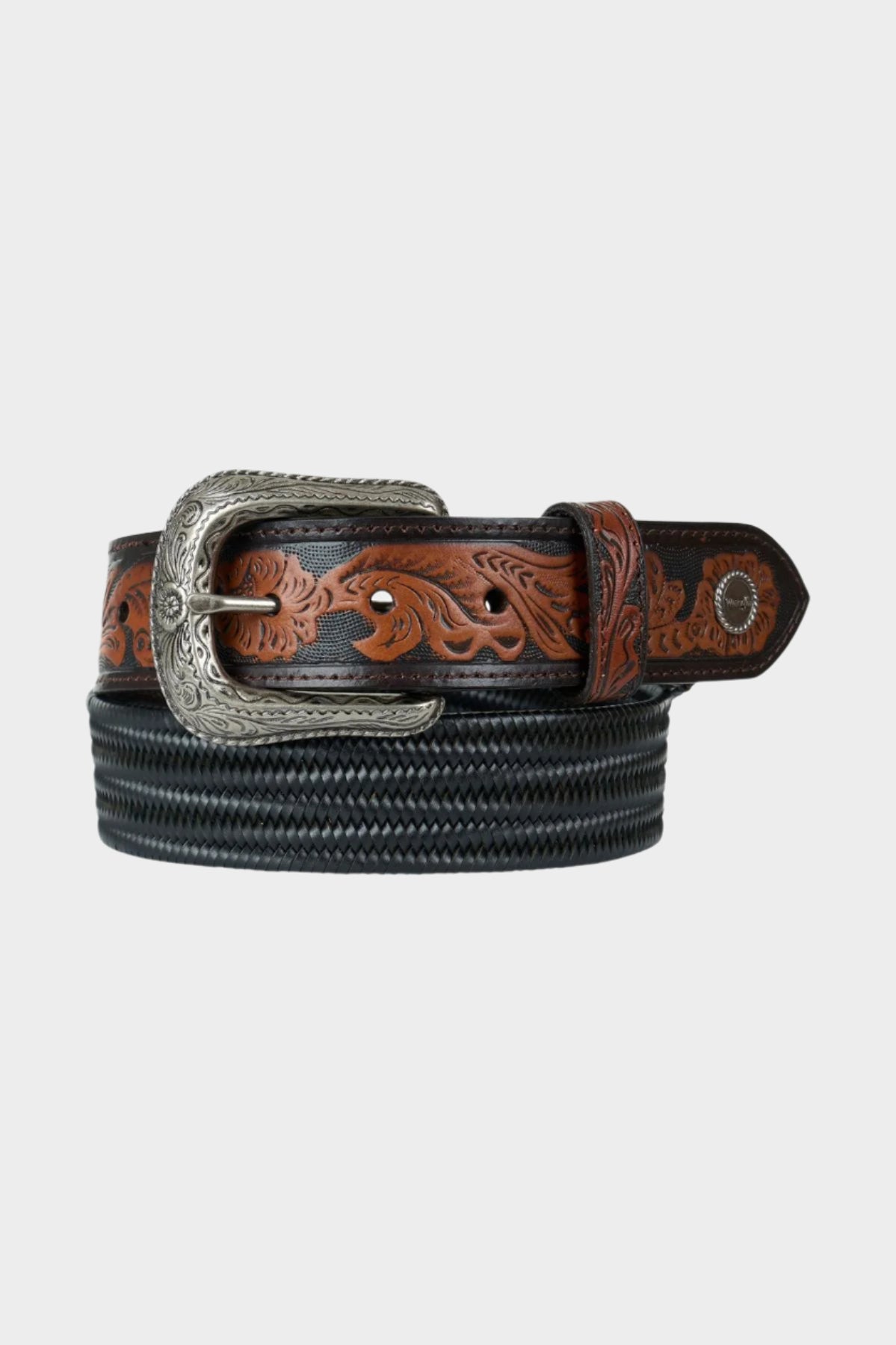 Wrangler Men's Monty Stretch Belt - TAN/BLACK