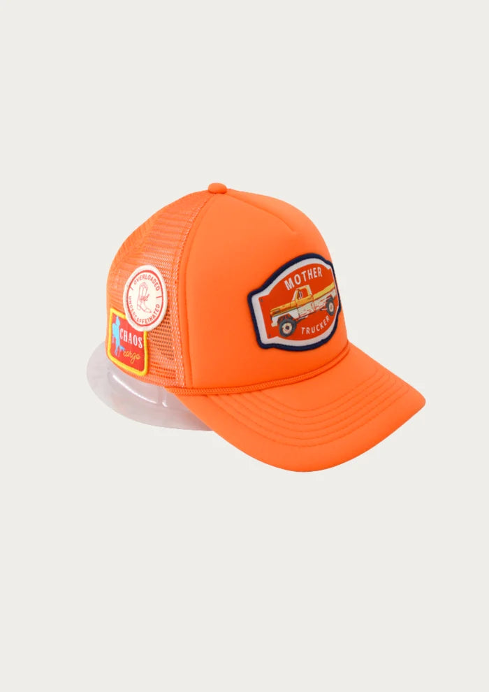 FAR MER Mother Foam Trucker Hat – 5-Panel Cotton Cap with Snapback