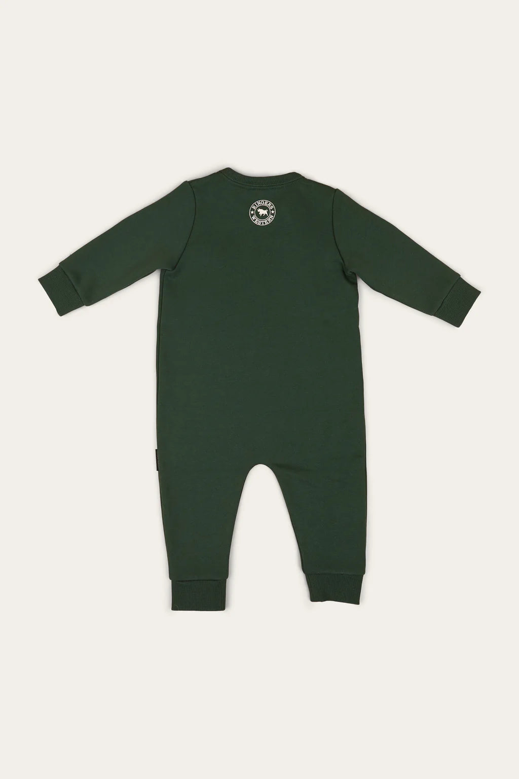 Ringers Western Babies Moto Fleece Long Sleeve Zip Onsie